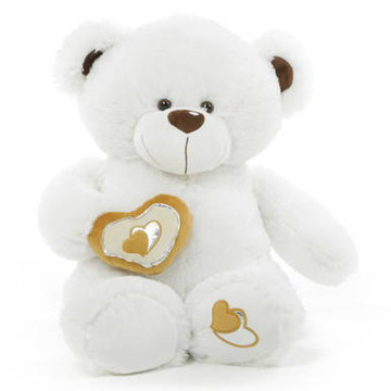 Chomps Big Love Huggable White Teddy Bear 36 in