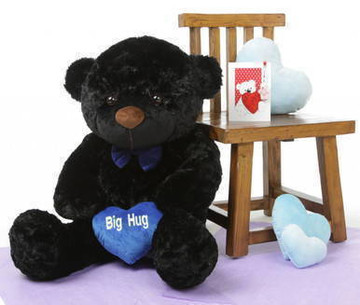 I Love You This Much Bear Hug Care Package with Juju Cuddles Black 38in