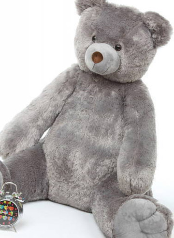 32in Grey Plush Teddy Bear Sugar Tubs