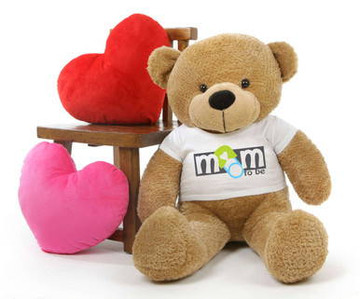 Shaggy M Cuddles Amber Mothers Day Teddy Bear Gift 38in