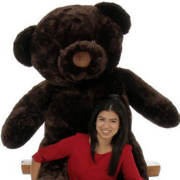 Munchkin Chubs dark brown teddy bear huge 5ft size