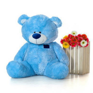 45 Inch Blue Teddy Bear Giant Teddy Brand Sitting Position Shags Bear