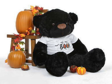 Juju Cuddles is scary sweet in his Giant Teddy Halloween Shirt