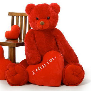 Scarlet Tubs 42in Romantic Valentines Day I Miss You Teddy Bear