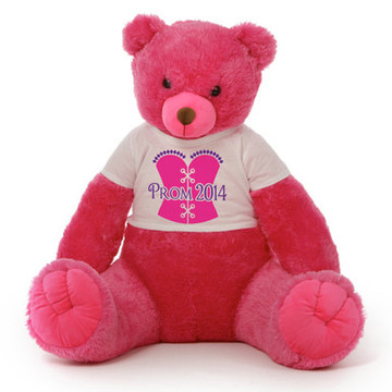 3½ ft Cherry Tubs Cuddly Hot Pink Prom 2014 Teddy Bear