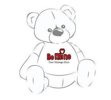 Personalized ‘Be Mine’ Valentine’s Day Giant Teddy Bear Shirt