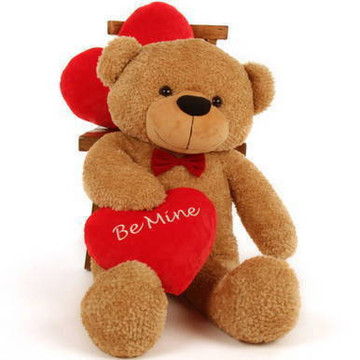 3 Foot “Be Mine” Valentine’s Day teddy bear, Shaggy Cuddles