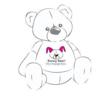 Personalized Bunny Bear! Giant Teddy Bear Easter shirta