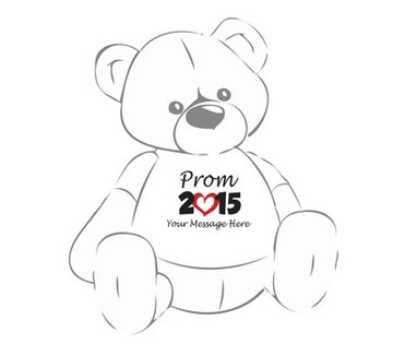 Prom 2015 Personalized Giant Teddy Bear