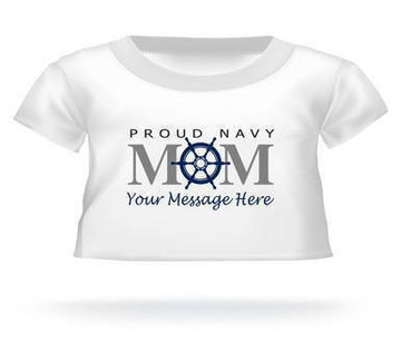 Proud Navy Mom Ship’s Wheel Personalized Giant Teddy Bear shirt