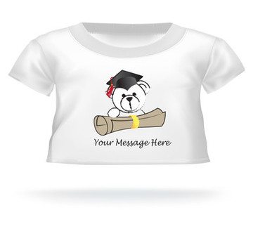 Personalized Giant Teddy bear shirt Bear peeking over diploma