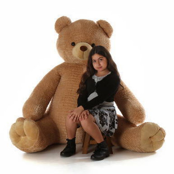 70in Huge Life Size  Cuddly Sweet Amber Brown Teddy Bear Honey Tubs gift