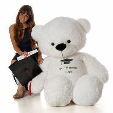 6ft Prom Teddy Bear White Coco Cuddles