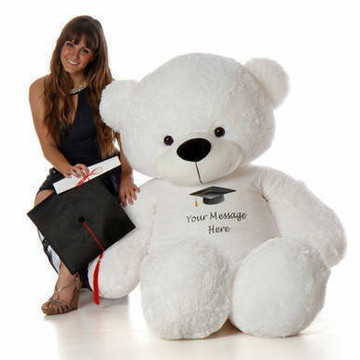 6ft Prom Teddy Bear White Coco Cuddles