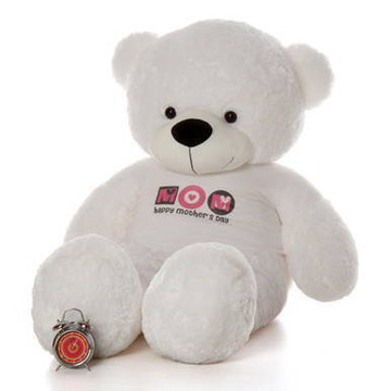 6ft White Coco Cuddles Happy Mother’s Day teddy bear