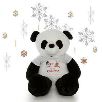 5 foot Christmas Panda Teddy bear