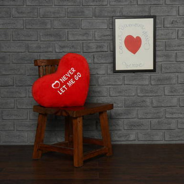 Personalized Red Pillow Heart with \\\\\\\\\\\\\\\\\\\\\\\\\\\\\\\\\\\\\\\\\\\\\\\\\\\\\\\\\\\\\\\"Never Let Me Go\\\\\\\\\\\\\\\\\\\\\\\\\\\\\\\\\\\\\\\\\\\\\\\\\\\\\\\\\\\\\\\" Message