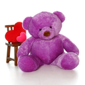 Giant 5ft Size Lila Chubs Purple Teddy Bear