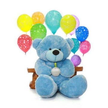 Sky Blue Giant Teddy Bear Birthday Present for Boy