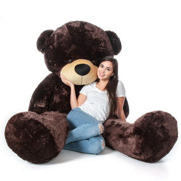 Giant Teddy 7 Foot Chocolate Brown Teddy Bear Premium High Quality Stuffed Animals
