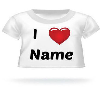 I Heart Name Teddy Bear T-shirt