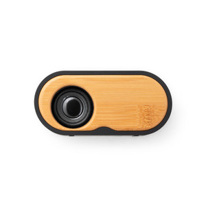 TILLY. Caixa de som portátil em bambu e ABS 100% reciclado com autonomia de 5h