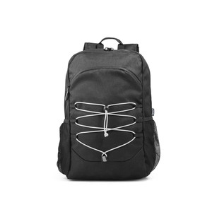 DELFOS BACKPACK. Mochila para notebook 15'6" em 300D e 600D, ambos em poliéster reciclado com elementos refletores 18 L