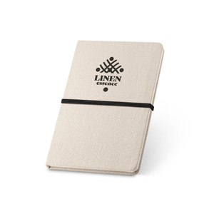 NERVAL. Caderno A5 em linho de capa dura com 192 páginas pautadas (230 g/m²)