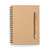 ROCK. Caderno B6 de capa dura em papel kraft com 140 páginas lisas em papel pedra (120 g/m²)