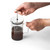 JENSON. Cafeteira em vidro borossilicato com tampa em aço inox 600 mL