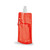 KWILL. Squeeze dobrável em PE com bico de sistema "push-pull" e acabamento translúcido com mosquetão 460 mL