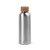 DALEY. Squeeze em aço inox de parede simples, com tampa em cortiça 760 mL