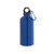 KARSTEN M. Squeeze esportiva em aço inox, de parede simples e acabamento brilhante com mosquetão 560 mL