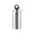KARSTEN M. Squeeze esportiva em aço inox, de parede simples e acabamento brilhante com mosquetão 560 mL