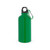 KARSTEN M. Squeeze esportiva em aço inox, de parede simples e acabamento brilhante com mosquetão 560 mL