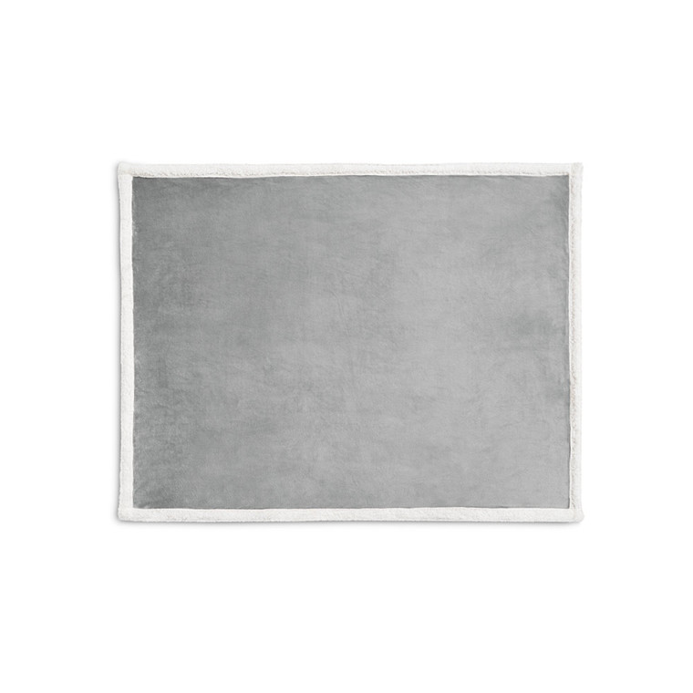 HEIDEN. Manta reversível em tecido polar (190 g/m²) acetinado com forro sherpa (225 g/m²),