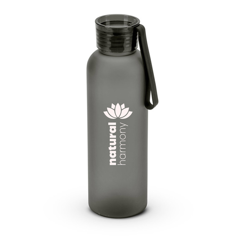 CARGNIN. Squeeze esportiva em PET 100% reciclado, com acabamento fosco 600 mL