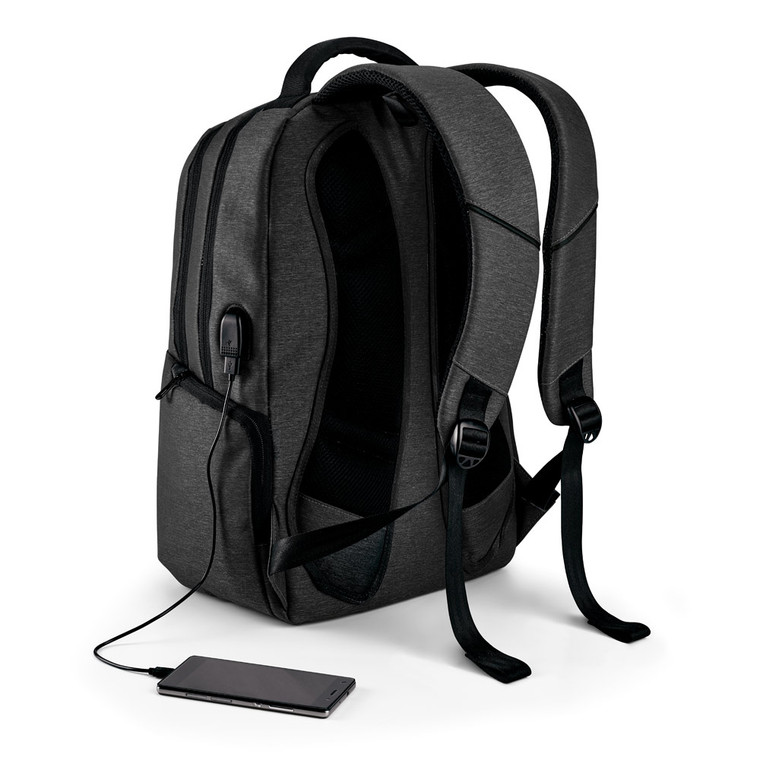 SPACIO. Mochila para notebook 17'' em Nylon 2Tone impermeável 26 L