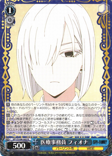 SPY/S106-082 R - 医療事務員 フィオナ