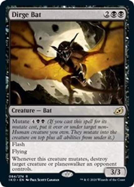 Dirge Bat (Ikoria: Lair of Behemoths) - Near Mint Foil