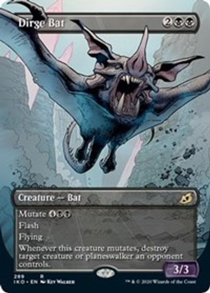 Dirge Bat (Showcase) (Ikoria: Lair of Behemoths) - Near Mint