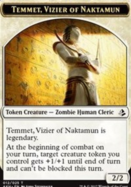 Temmet, Vizier of Naktamun Token (Amonkhet) - Near Mint