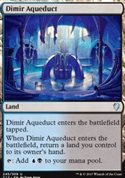 Dimir Aqueduct (Commander 2017) - Moderately Played