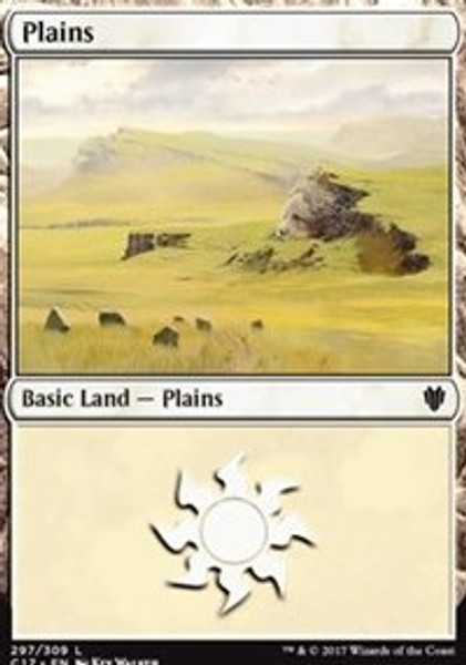 Plains (297) (Commander 2017) - Moderately Played