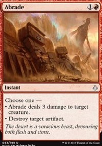 Abrade (Hour of Devastation) - Near Mint Foil