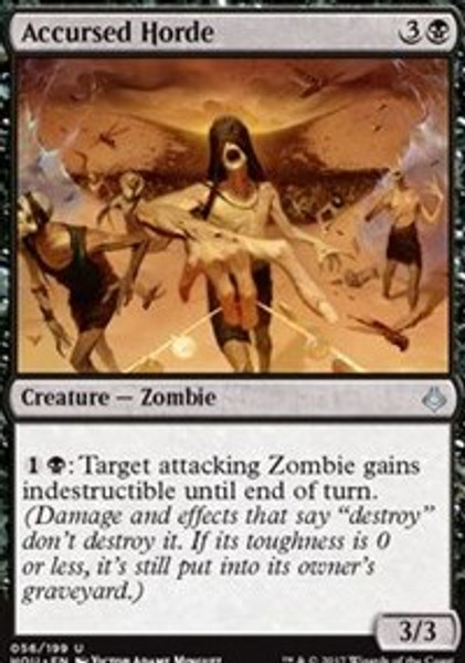 Accursed Horde (Hour of Devastation) - Near Mint Foil