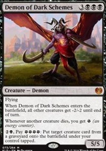 Demon of Dark Schemes (Kaladesh) - Near Mint Foil