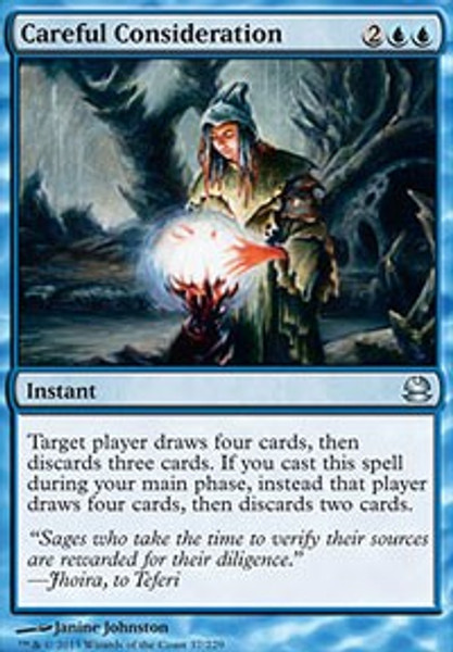 Careful Consideration (Modern Masters) - Moderately Played Foil