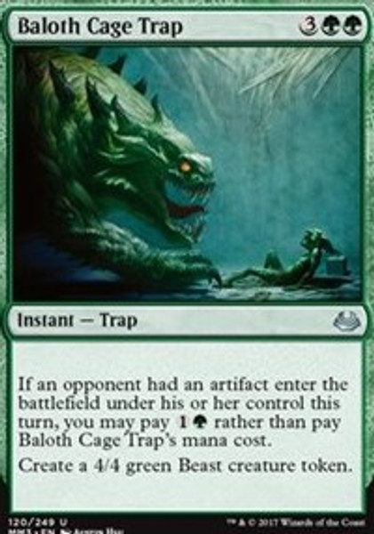 Baloth Cage Trap (Modern Masters 2017) - Lightly Played