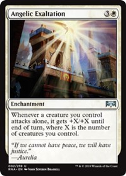 Angelic Exaltation (Ravnica Allegiance) - Moderately Played Foil